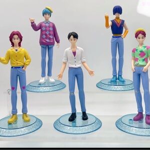 Colorful Kpop Saja Boys Anime Figurine Set